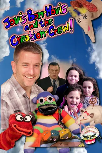 Jovis Bon-Hovis: Creation Crew! kids poster featuring a man and puppet characters with a group of kids.